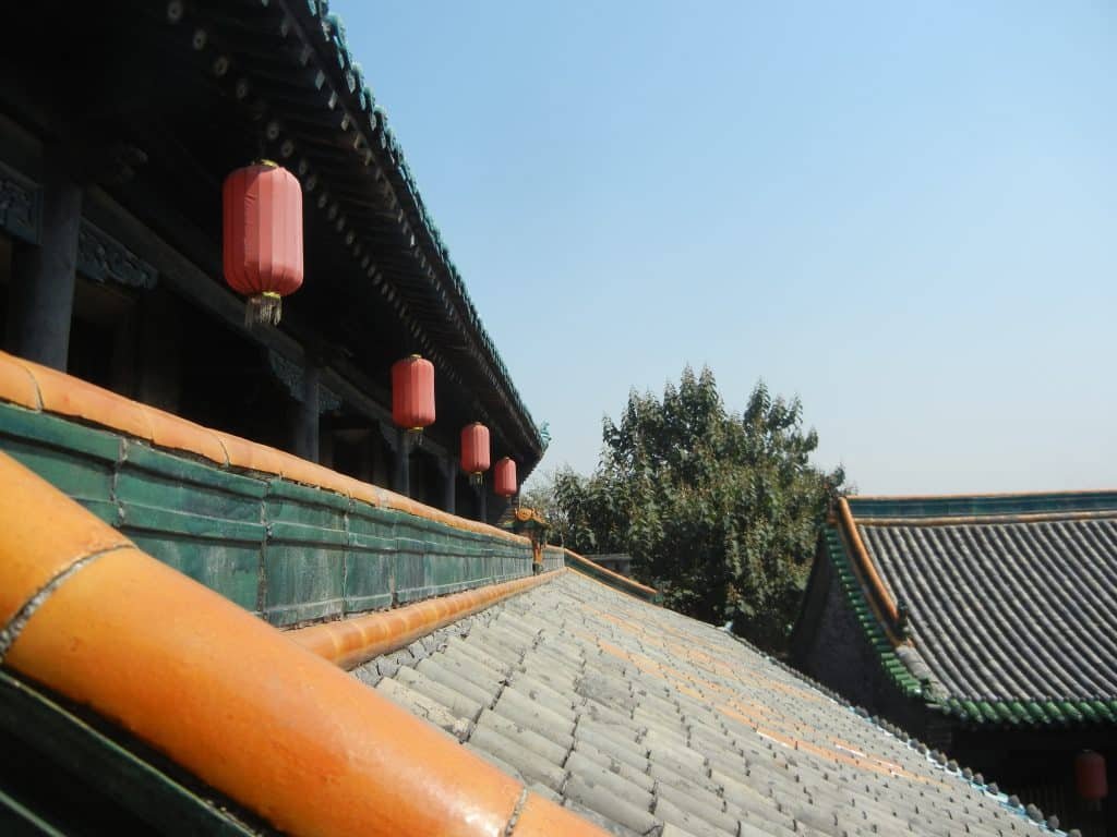 Worldly elegance in the city god's sleeping quarters, Pingyao, China
